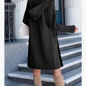 Amazon Black Hooded Cardigan